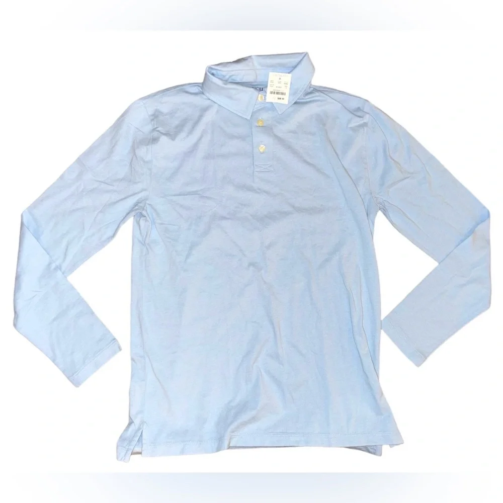 J. Crew Light Blue Long-sleeve Polo Shirt